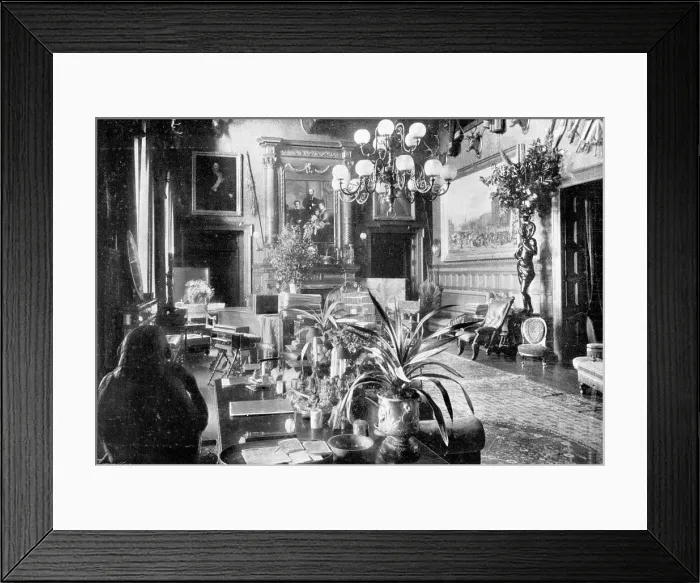 Framed Print : A salon, Sandringham House, Norfolk, 1910 Framed Print : A salon, Sandringham House, Norfolk, 1910