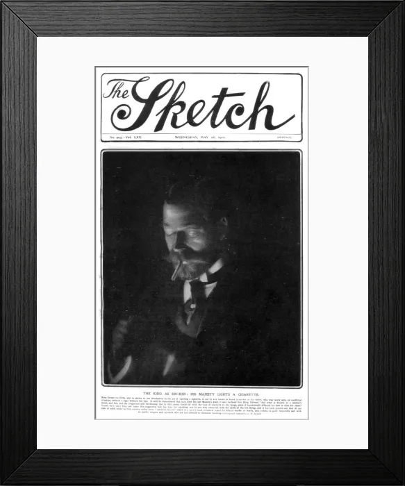 Framed Print : Front cover of The Sketch, 18th May 1910. Artist: SJ Beckett Framed Print : Front cover of The Sketch, 18th May 1910. Artist: SJ Beckett