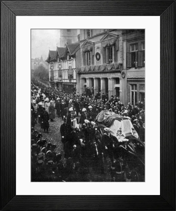 Framed Print : Queen Victorias funeral procession, 1901 Framed Print : Queen Victorias funeral procession, 1901