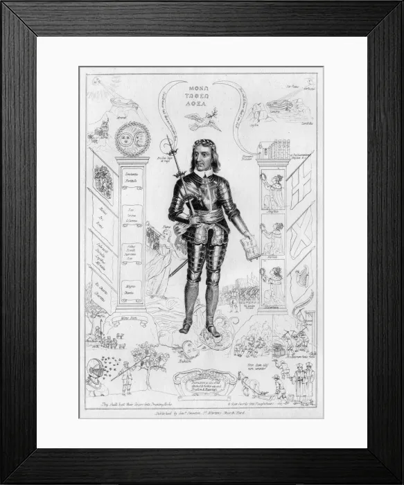 Framed Print : Oliver Cromwell as Christ, c1650s(?) Framed Print : Oliver Cromwell as Christ, c1650s(?)
