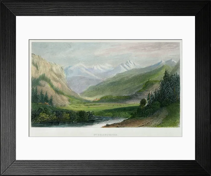 Framed Print : St Branchier, 19th century(?) Framed Print : St Branchier, 19th century(?)