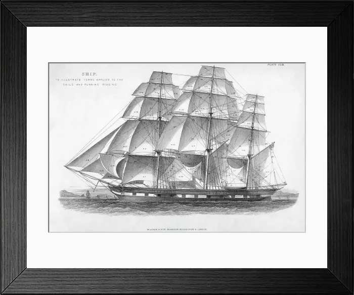 Framed Print : Ship, 19th century Framed Print : Ship, 19th century