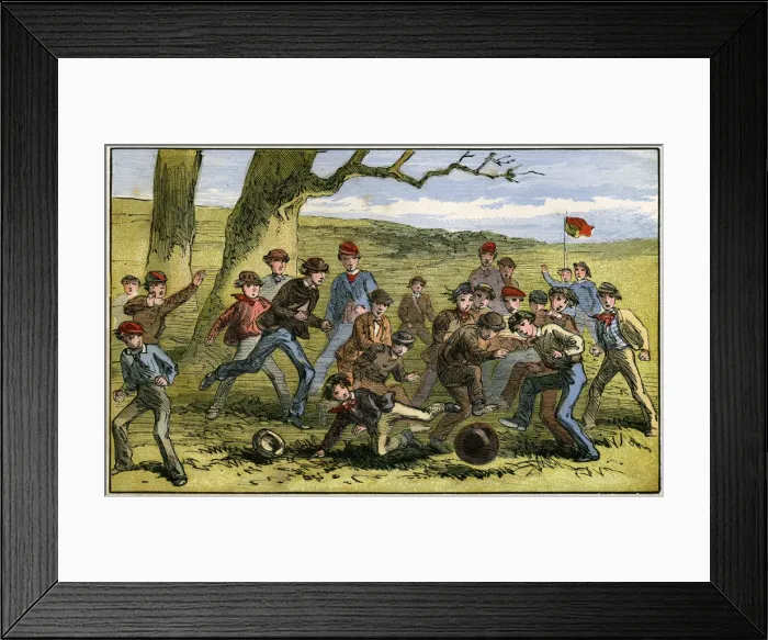 Framed Print : A game of football, 19th century(?) Framed Print : A game of football, 19th century(?)