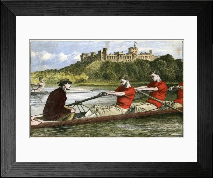 Framed Print : Rowing, 19th century(?) Framed Print : Rowing, 19th century(?)