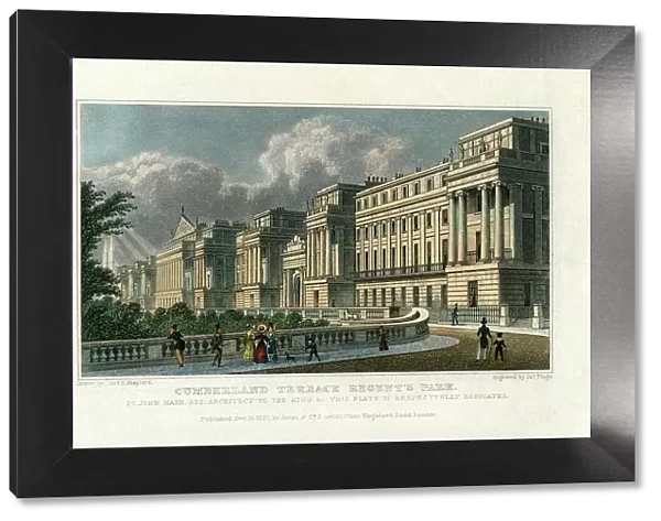 Cumberland Terrace, Regents Park, London, 1827. Artist: J Tingle