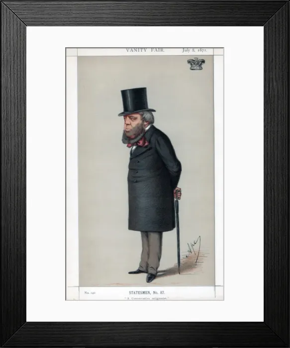 Framed Print : A Conservative religionist, 1871. Artist: Carlo Pellegrini Framed Print : A Conservative religionist, 1871. Artist: Carlo Pellegrini