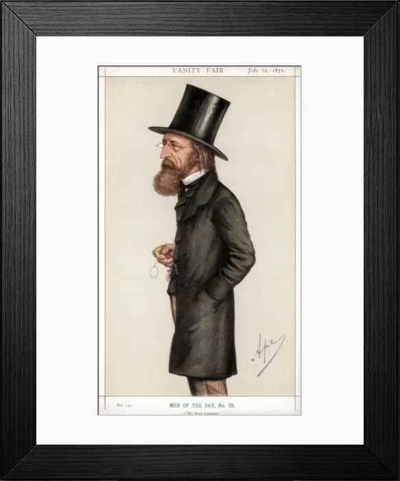 Framed Print : The Poet Laureate, 1871. Artist: Carlo Pellegrini Framed Print : The Poet Laureate, 1871. Artist: Carlo Pellegrini