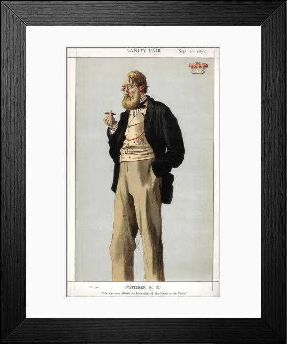 Framed Print : He was once offered the leadership of the Conservative Party, 1871. Artist: Coide Framed Print : He was once offered the leadership of the Conservative Party, 1871. Artist: Coide