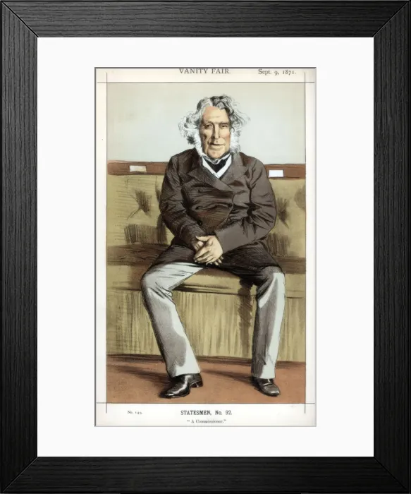 Framed Print : A Commissioner, 1871. Artist: Coide Framed Print : A Commissioner, 1871. Artist: Coide