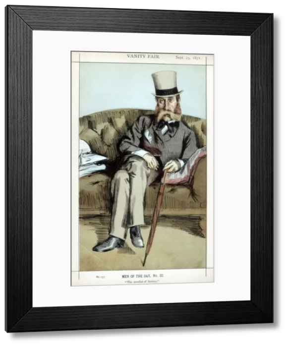 Framed Print : The novelist of Society, 1871. Artist: Coide Framed Print : The novelist of Society, 1871. Artist: Coide