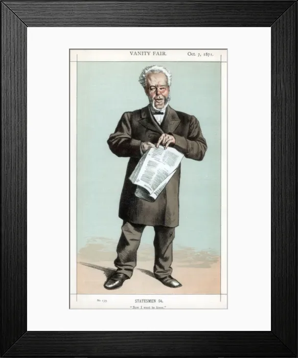 Framed Print : Now I want to know, 1871. Artist: Coide Framed Print : Now I want to know, 1871. Artist: Coide