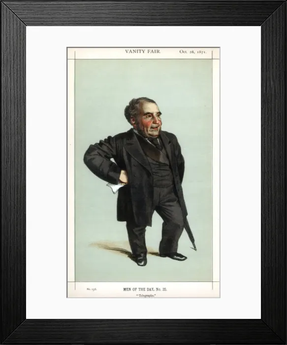 Framed Print : Telegraphs, 1871. Artist: Coide Framed Print : Telegraphs, 1871. Artist: Coide