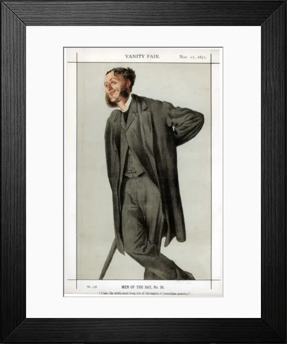Framed Print : I say the critic must keep out of the region of immediate practice, 1871. Artist: Coide Framed Print : I say the critic must keep out of the region of immediate practice, 1871. Artist: Coide