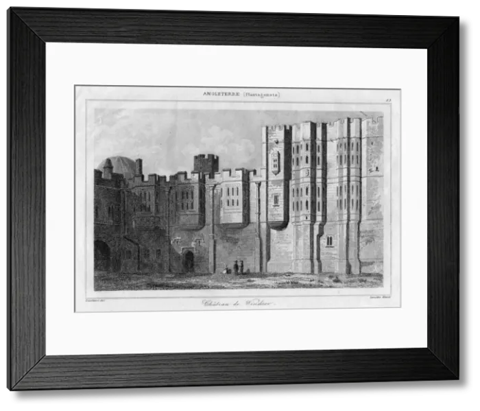 Framed Print : Windsor Castle, Berkshire, 19th century. Artist: Lemaitre Framed Print : Windsor Castle, Berkshire, 19th century. Artist: Lemaitre