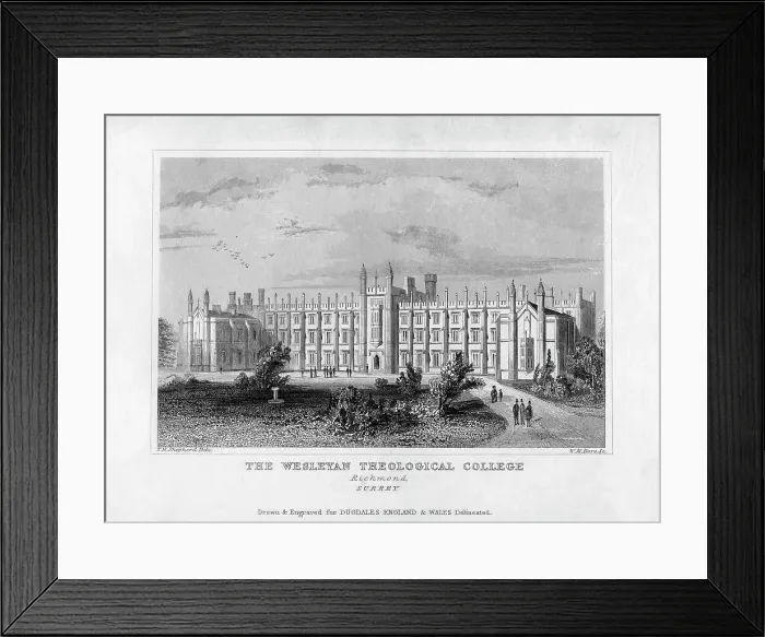 Framed Print : The Wesleyan Theological College, Richmond, Surrey, mid 19th century. Artist: WM Dore Framed Print : The Wesleyan Theological College, Richmond, Surrey, mid 19th century. Artist: WM Dore