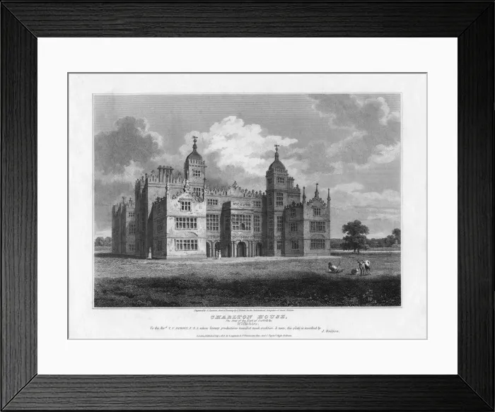 Framed Print : Charlton House, Wiltshire, 1808. Artist:s Sparrow Framed Print : Charlton House, Wiltshire, 1808. Artist:s Sparrow