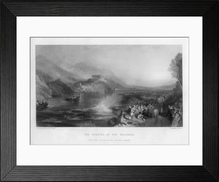 Framed Print : The Opening of the Walhalla, 19th century. Artist: C Cousen Framed Print : The Opening of the Walhalla, 19th century. Artist: C Cousen
