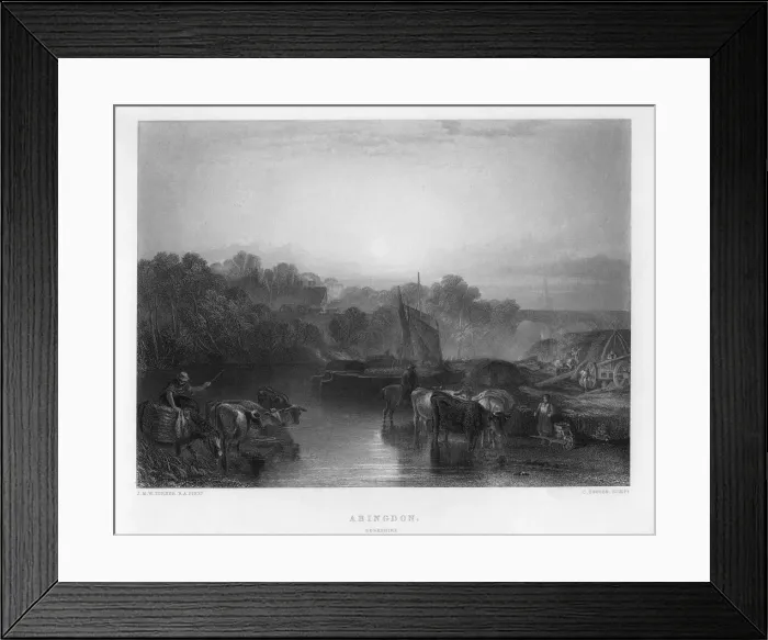 Framed Print : Abingdon, 19th century. Artist: C Cousen Framed Print : Abingdon, 19th century. Artist: C Cousen