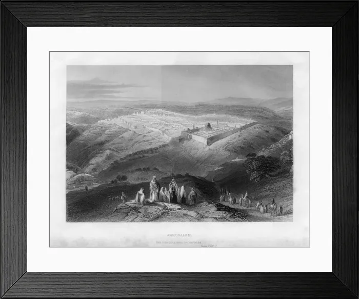 Framed Print : Jerusalem, 19th century Framed Print : Jerusalem, 19th century