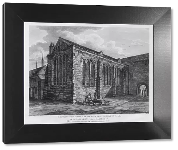 North-east view of the Chapel of the Holy Trinity, Leadenhall, London, 1825. Artist: Thomas Dale