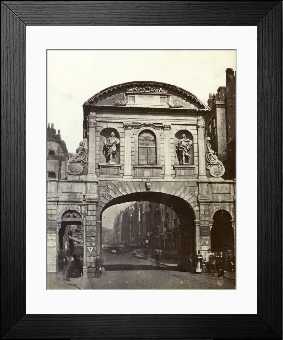 Framed Print : Temple Bar, London, 19th century Framed Print : Temple Bar, London, 19th century