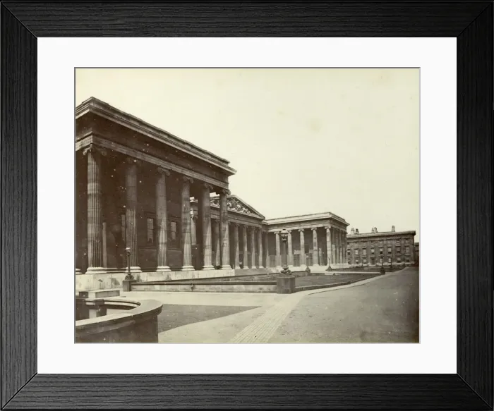 Framed Print : Exterior of the British Museum, Great Russell Street, London, 1887 Framed Print : Exterior of the British Museum, Great Russell Street, London, 1887