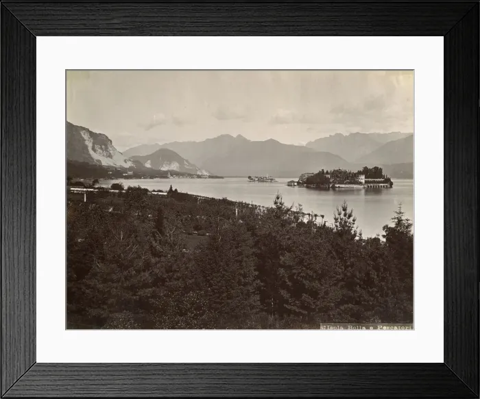 Framed Print : Isola dei Pescatori (Island of the Fishermen), Lake Maggiore, Italy, 1890 Framed Print : Isola dei Pescatori (Island of the Fishermen), Lake Maggiore, Italy, 1890