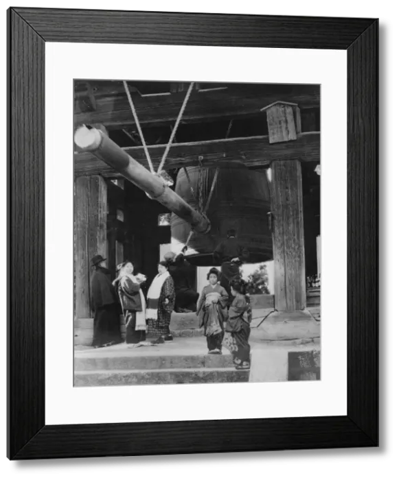 Framed Print : The Bell Pagoda, Nara, Japan, late 19th or early 20th century Framed Print : The Bell Pagoda, Nara, Japan, late 19th or early 20th century