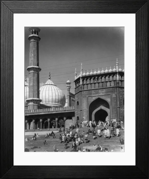 Framed Print : Jama Masjid, Delhi, India, late 19th or early 20th century Framed Print : Jama Masjid, Delhi, India, late 19th or early 20th century