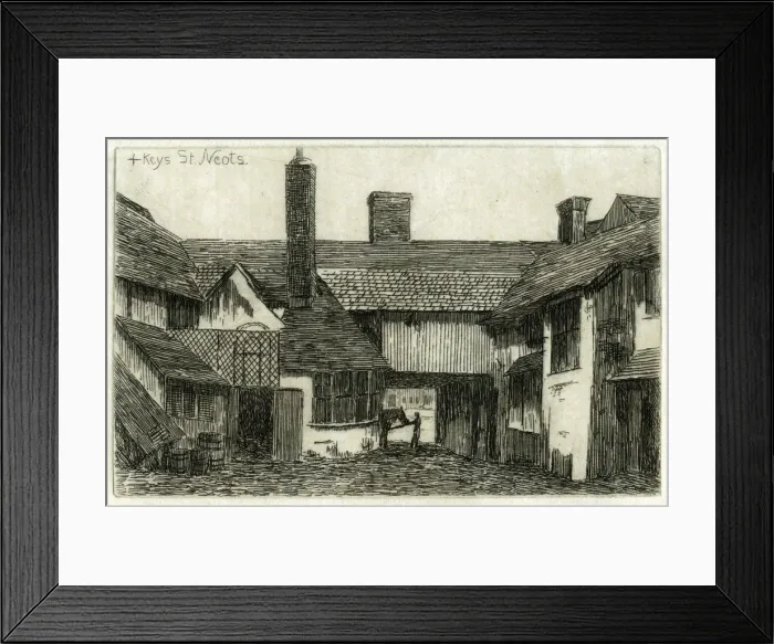 Framed Print : The Cross Keys, St Neots, Cambridgeshire, 1881. Artist: Edwin Edwards Framed Print : The Cross Keys, St Neots, Cambridgeshire, 1881. Artist: Edwin Edwards