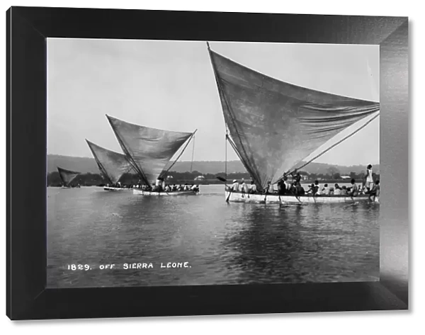 Sailing boats, Sierra Leone, 20th century