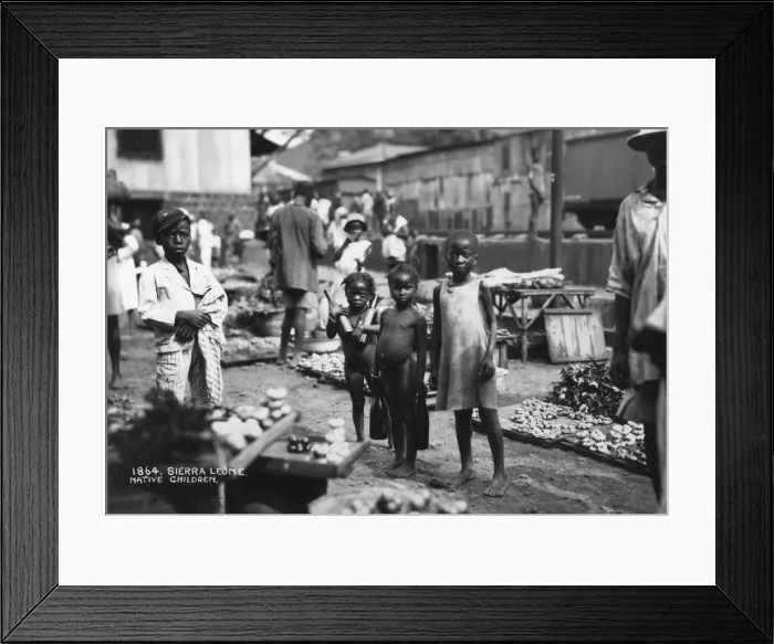 Framed Print : Children, Sierra Leone, 20th century Framed Print : Children, Sierra Leone, 20th century