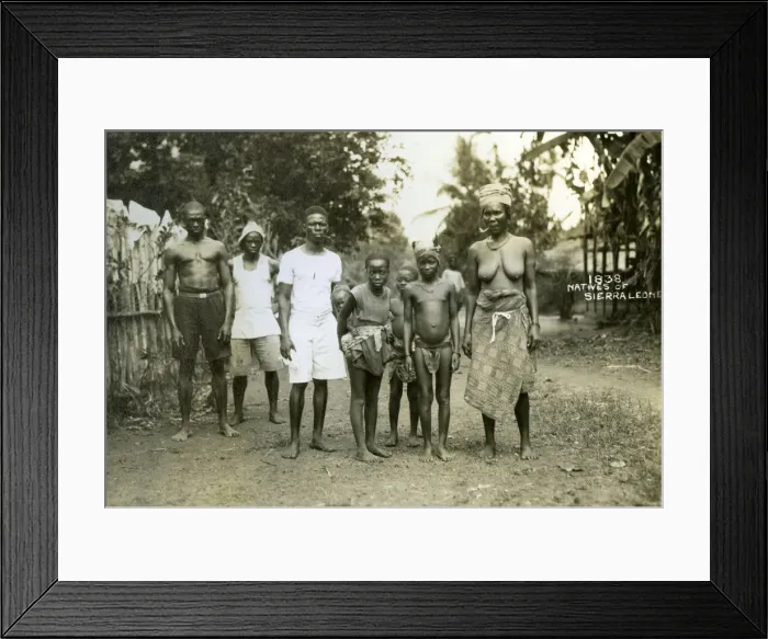 Framed Print : Local people, Sierra Leone, 20th century Framed Print : Local people, Sierra Leone, 20th century
