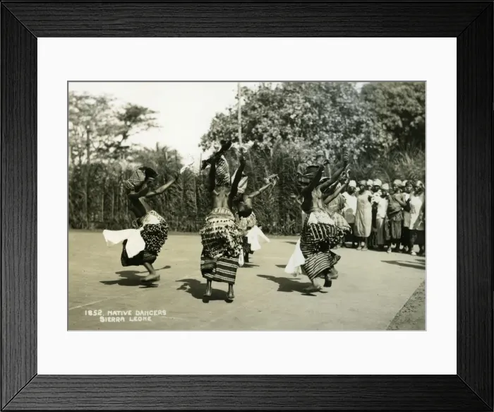 Framed Print : Women dancers performing, Sierra Leone, 20th century Framed Print : Women dancers performing, Sierra Leone, 20th century