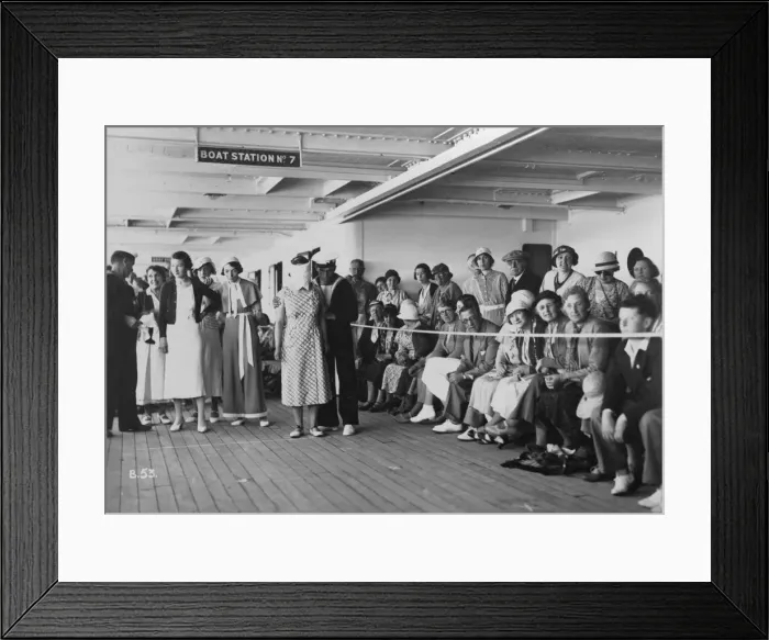 Framed Print : On board the RMS Atlantis, c1929-c1939(?) Framed Print : On board the RMS Atlantis, c1929-c1939(?)