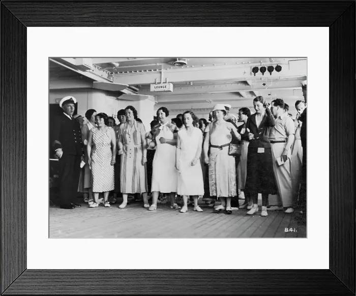 Framed Print : On board the RMS Atlantis, c1929-c1939(?) Framed Print : On board the RMS Atlantis, c1929-c1939(?)