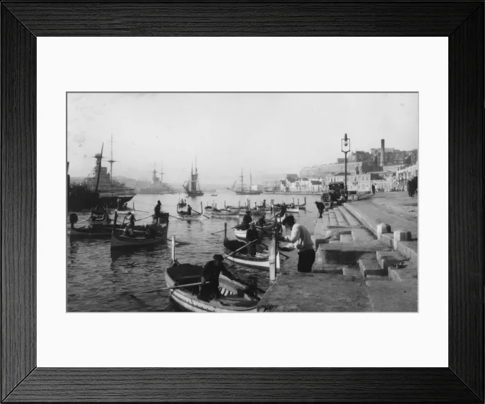 Framed Print : Grand Harbour, Malta, 1937 Framed Print : Grand Harbour, Malta, 1937