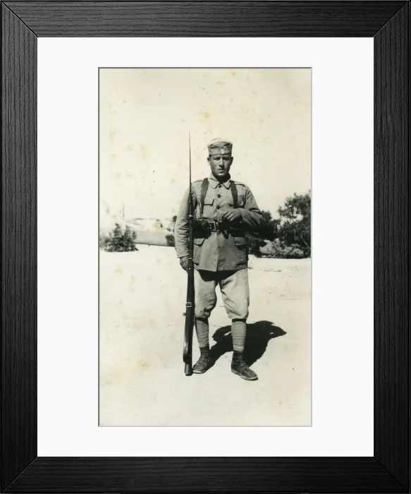 Framed Print : Greek soldier, Crete, Greece, 1941 Framed Print : Greek soldier, Crete, Greece, 1941