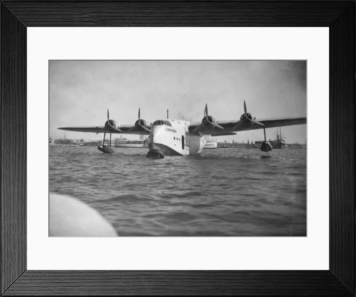 Framed Print : Short Empire flying boat Corinthian, Alexandria, Egypt, c1938-c1941 Framed Print : Short Empire flying boat Corinthian, Alexandria, Egypt, c1938-c1941