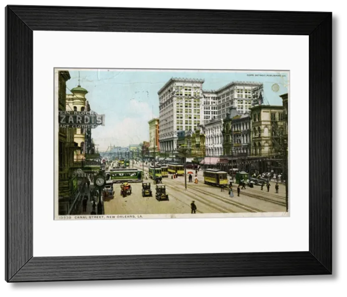 Framed Print : Canal Street, New Orleans, USA, c1912 Framed Print : Canal Street, New Orleans, USA, c1912