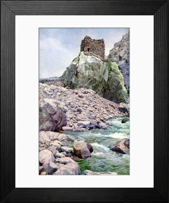 Framed Print : Rock fortress, Afghan border, c1924