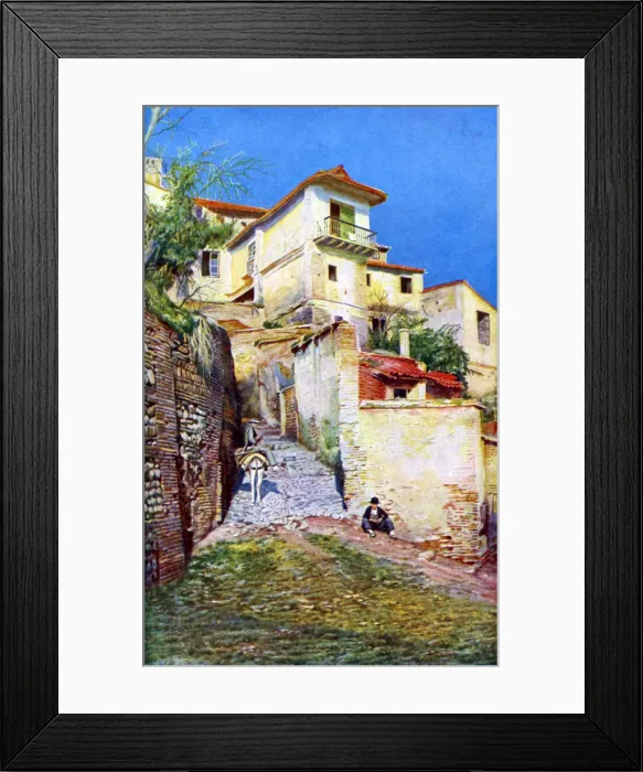 Framed Print : Albaicin, the old quarter of Granada, Andalusia, Spain, c1924 Framed Print : Albaicin, the old quarter of Granada, Andalusia, Spain, c1924
