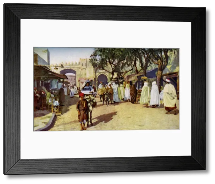 Framed Print : Street scene, Kairouan, Tunisia, c1924 Framed Print : Street scene, Kairouan, Tunisia, c1924