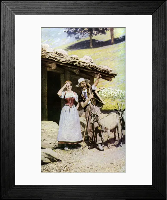 Framed Print : Natives of the Canton of Bern, Switzerland, c1924 Framed Print : Natives of the Canton of Bern, Switzerland, c1924