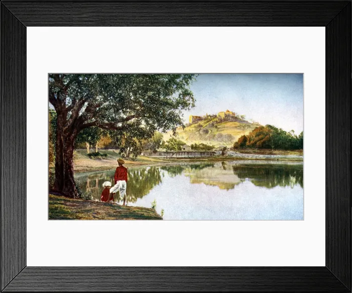Framed Print : Temple to the goddess Parvati, wife of Siva, south-west of Pune, Maharashtra, India, c1924