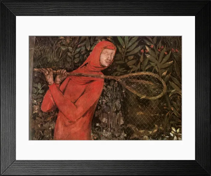 Framed Print : Fishing, fragment of a fresco, 14th century (1909) Framed Print : Fishing, fragment of a fresco, 14th century (1909)