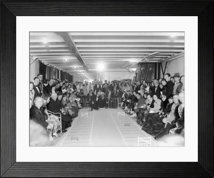 Framed Print : The North Cape Stakes, entertainment on board the Blue Star Lines SS Arandora Star, 1929 Framed Print : The North Cape Stakes, entertainment on board the Blue Star Lines SS Arandora Star, 1929