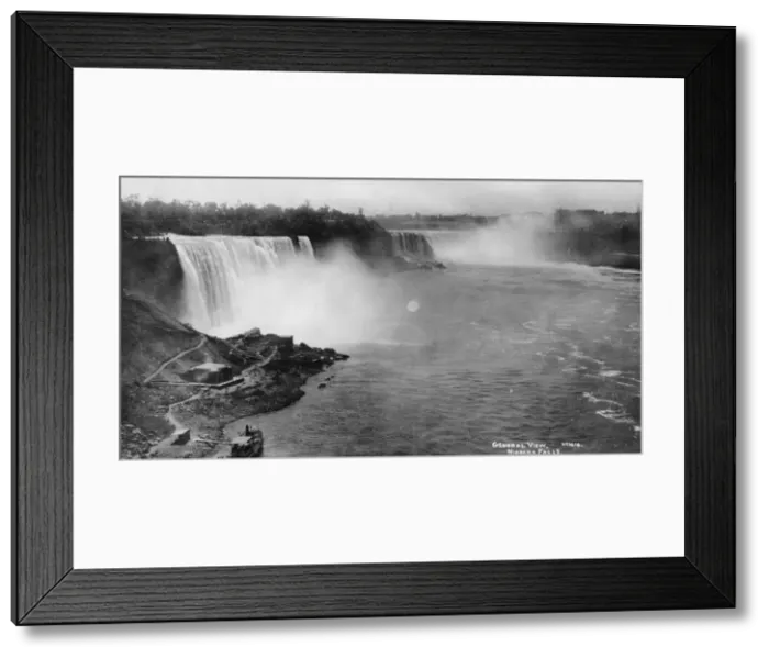Framed Print : Niagara Falls, USA / Canada, c1930s(?). Artist: Marjorie Bullock Framed Print : Niagara Falls, USA / Canada, c1930s(?). Artist: Marjorie Bullock