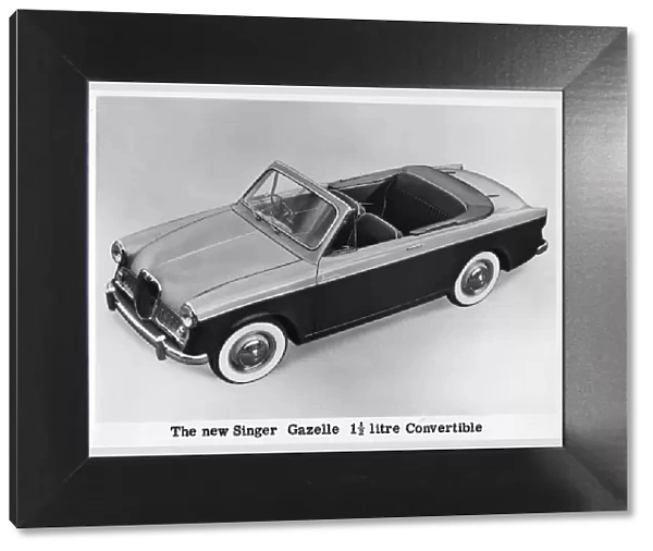 The new Singer Gazelle 1. 5 litre convertible, c1956-c1958