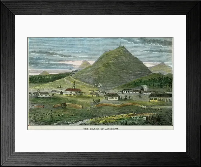 Framed Print : The Island of Ascension, c1880 Framed Print : The Island of Ascension, c1880